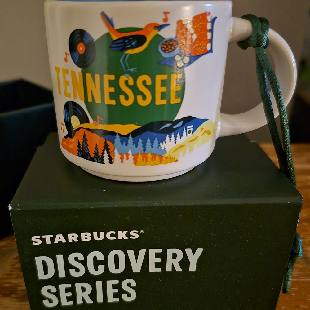 Starbucks Tennessee Mug - Green and Orange Design